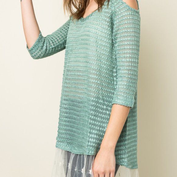 Shabby Chic Western Wear Lace Tunic Top - Picture 2 of 6